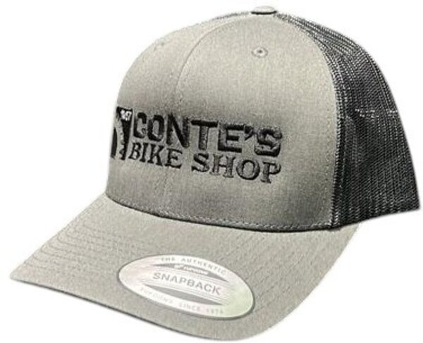 Conte's Bike Shop Conte's Curved Trucker Hat - Grey