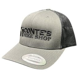 Conte's Bike Shop Conte's Curved Trucker Hat - Grey