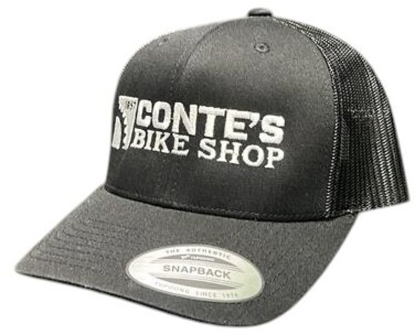 Conte's Bike Shop Conte's Curved Trucker Hat - Black