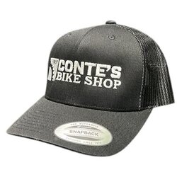 Conte's Bike Shop Conte's Curved Trucker Hat - Black