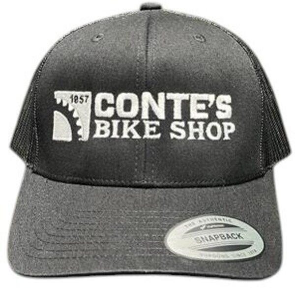Conte's Bike Shop Conte's Curved Trucker Hat - Black Size: One Size