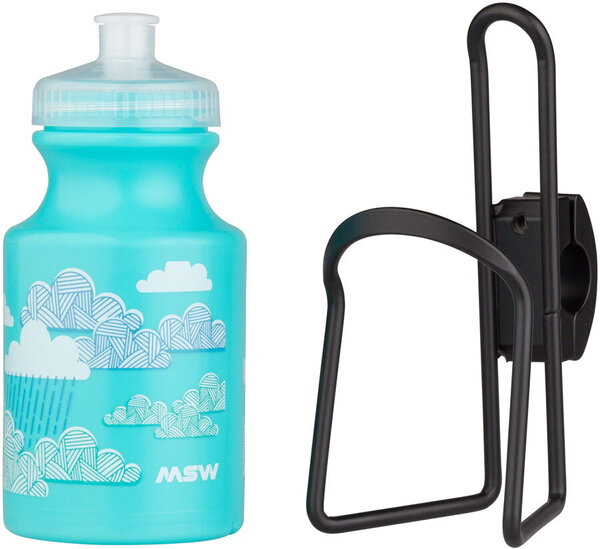 MSW Kids Handlebar-Mounted Water Bottle and Cage Kit